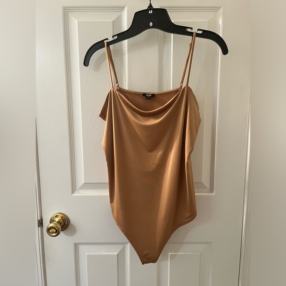 Express Body Contour Compression Silky Thong Bodysuit